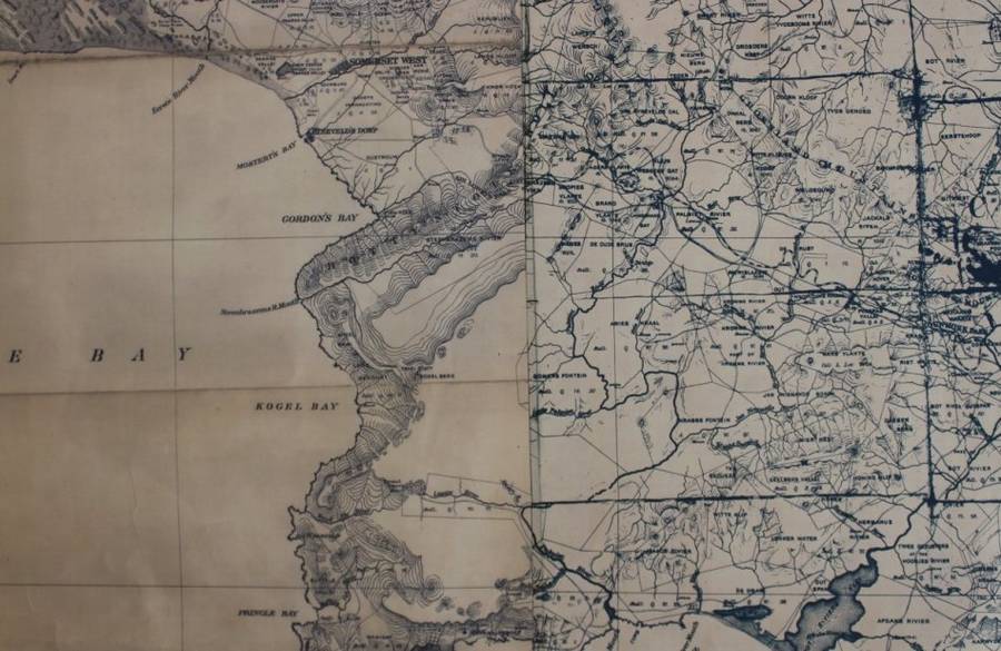 South Western Districts, Cape and Malmesbury, Reproduction Printed  Wall Map
