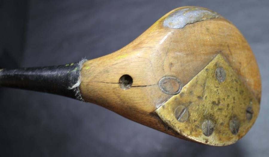 Vintage Cann & Taylor of Scotland Wooden Driver Golf Club @ 1930's, Refurbished