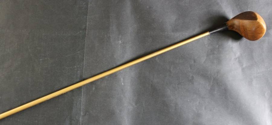 Vintage Cann & Taylor of Scotland Wooden Driver Golf Club @ 1930's, Refurbished