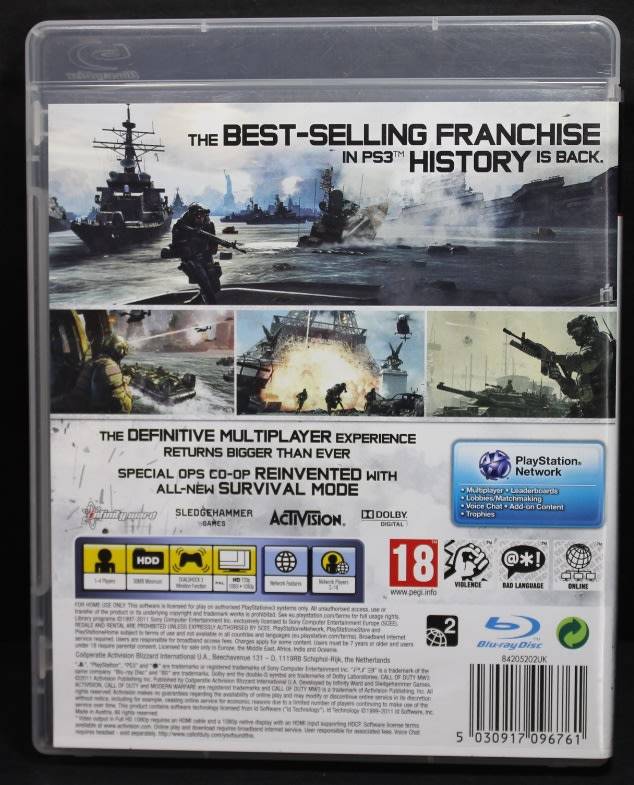 PS3 Call Of Duty `Modern Warfare 3` by Activision