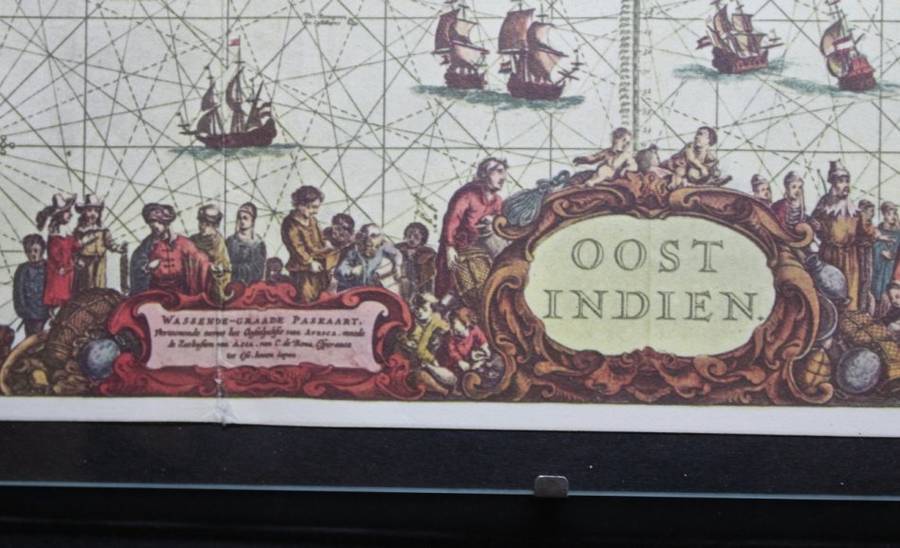 Oost Indies Map by Johannes van Keulen, 1690 - Framed Reproduction Print