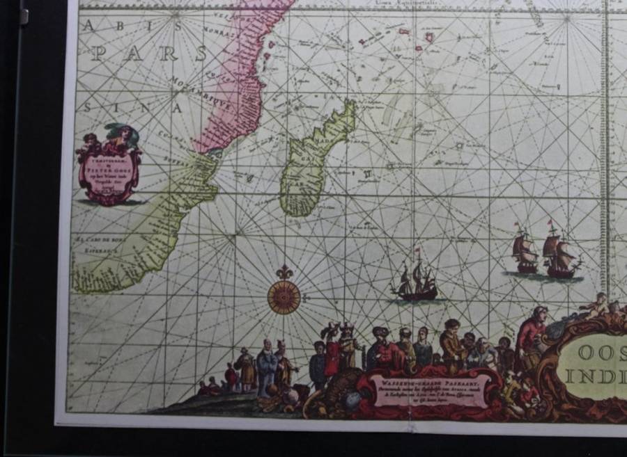 Oost Indies Map by Johannes van Keulen, 1690 - Framed Reproduction Print