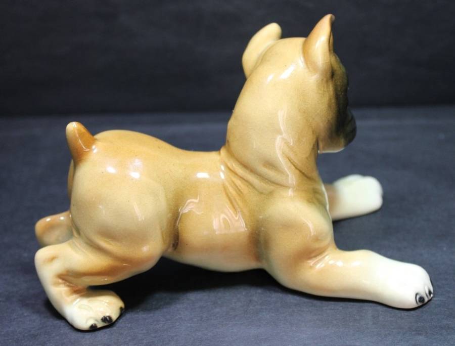 Cortendorf Boxer Puppy Porcelain Figurine