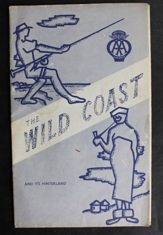 Vintage Folded AA Road Map - Wild Coast & Its Hinterland 1961