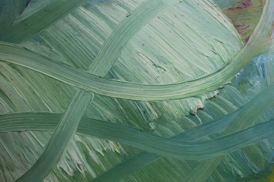 "infinity" an Original Oil Abstract Finger Painting By S Davies 1998