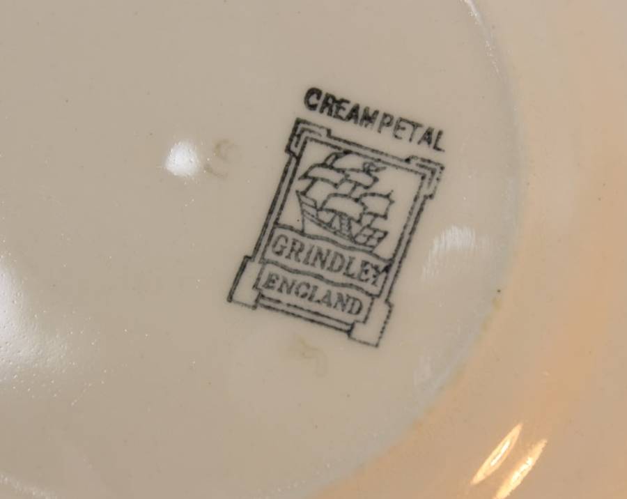 Vintage Grindley Cream Petal Tea Plates x Four