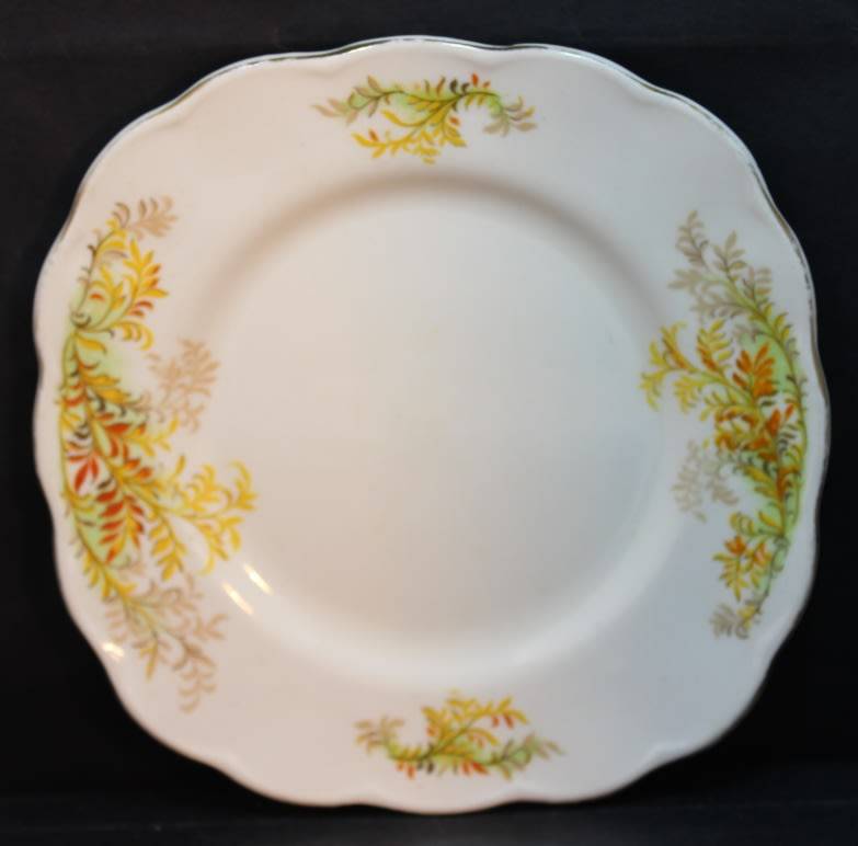 Vintage Grindley Cream Petal Tea Plates x Four