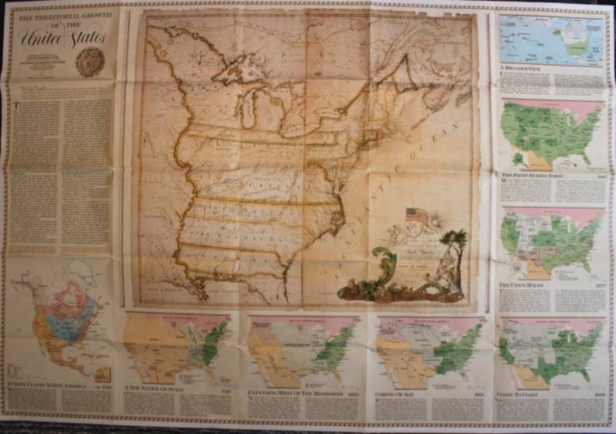 National Geographic Folded Map of The United States Sept 1987