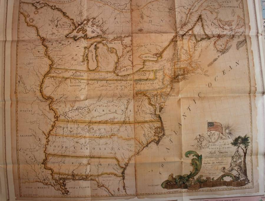 National Geographic Folded Map of The United States Sept 1987