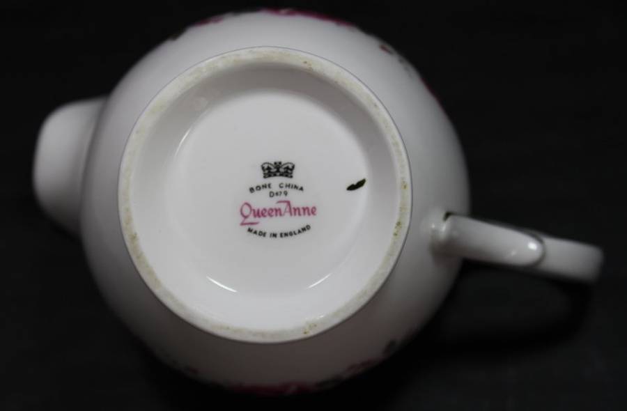 Queen Anne Fine Bone China Pink Rose Pattern Milk Jug