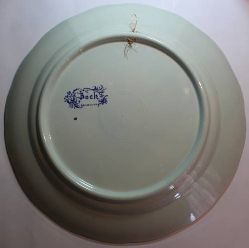 Boch Belgium Galleon Ship Charger Plate