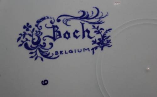 Boch Belgium Galleon Ship Charger Plate