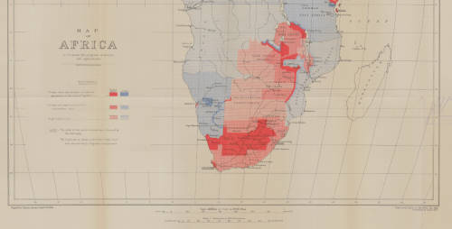 Vintage Surveys and Exploration Map of Africa 1909 1 x Map Digital Download