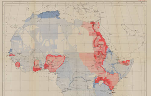 Vintage Surveys and Exploration Map of Africa 1909 1 x Map Digital Download