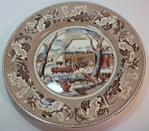 Johnson Bros Historic America Thanksgiving Decorative Wall Plate