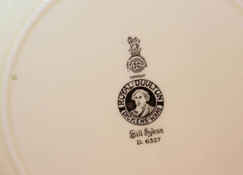 Vintage Royal Doulton Dickens Ware Bill Sykes D6327 by Noke Plate