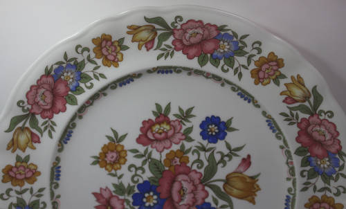 Pontesa Ironstone Chinamoda Floral Pattern Display Plate Made In Spain
