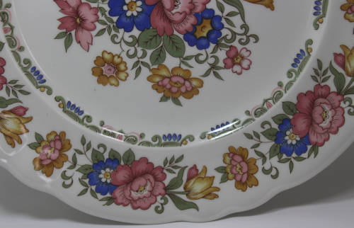 Pontesa Ironstone Chinamoda Floral Pattern Display Plate Made In Spain