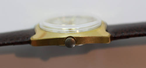 Rotary 21 Jewels Automatic Men`s Gold Plated Wristwatch New Leather Strap