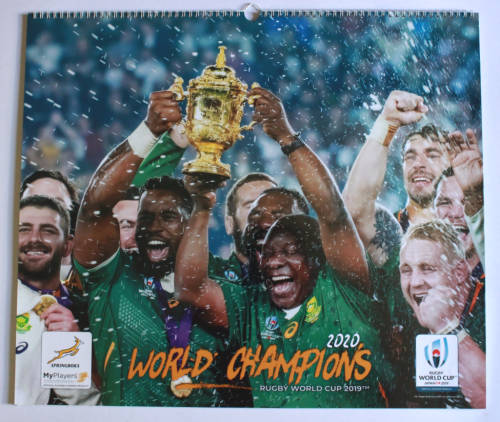 Rare Rugby World Cup 2019 Springboks World Champions Calendar 2020.