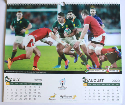 Rare Rugby World Cup 2019 Springboks World Champions Calendar 2020.