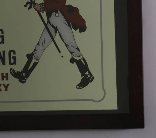 Johnnie Walker Scotch Whisky Bar Mirror in Black Frame