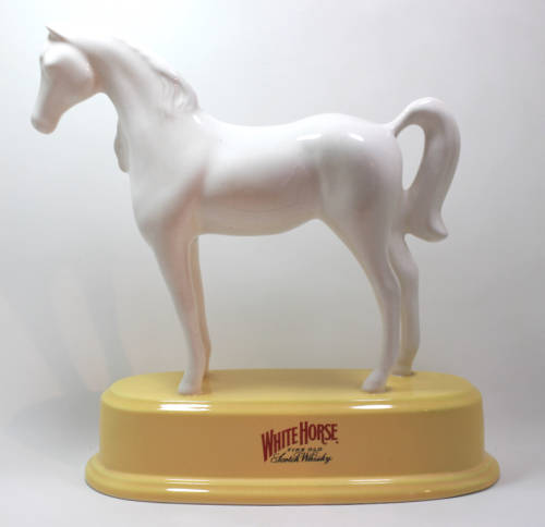 Rare White Horse Scotch Whisky White Horse Porcelain Statue