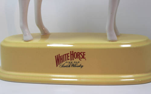 Rare White Horse Scotch Whisky White Horse Porcelain Statue