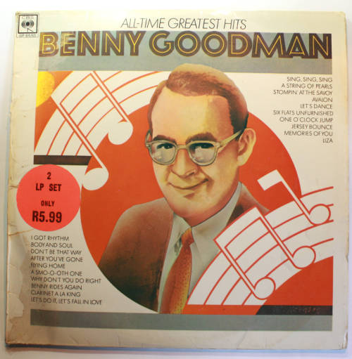 Benny Goodman All Time Greatest Hits Double Vinyl LP