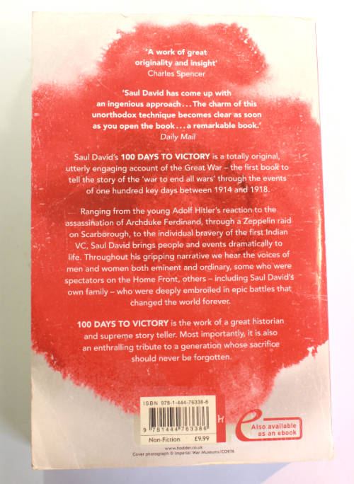 100 Days To Victory by Saul David Softcover Book