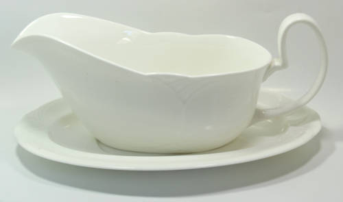 Royal Albert `Profile` Bone China Gravy Boat and Underplate