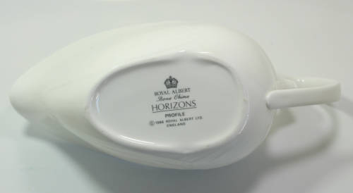 Royal Albert `Profile` Bone China Gravy Boat and Underplate