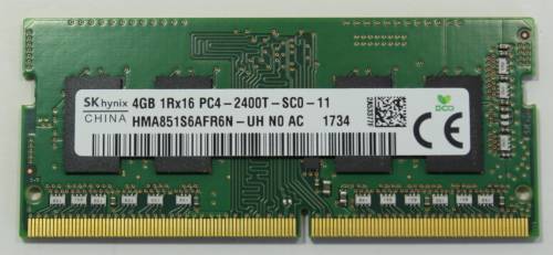 Hynix DDR4 Laptop Memory 4GB PC4 2400T 1200MHz New Unused (HMA851S6AFR6N-UH)