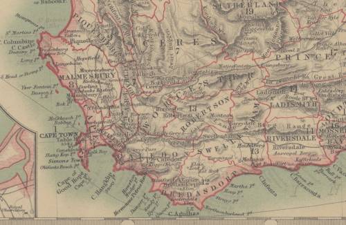 Union of South Africa Map 1910 by W and AK Johnston Digital Download