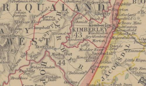 Union of South Africa Map 1910 by W and AK Johnston Digital Download
