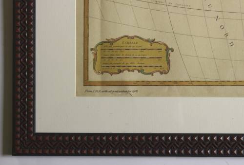 Framed Reproduction Print of map L`Afrique Dresee By Robert de Vaugondy 1756