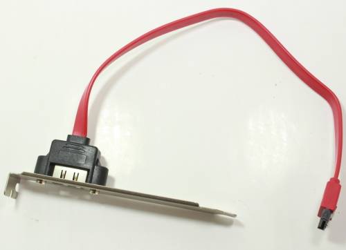 SATA Motherboard Expansion Cable 30cm for External SATA on ATX Bracket