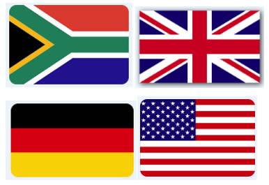 180cm x 120cm Set Of Four Flags for Wine Farms, Hotels, Lodges, Guesthouses