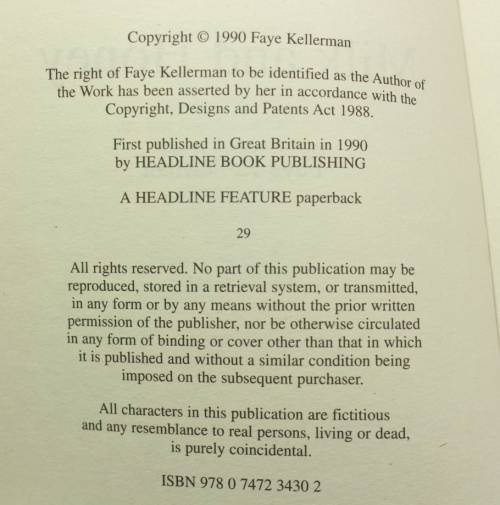 Milk and Honey by Faye Kellerman Softcover Book