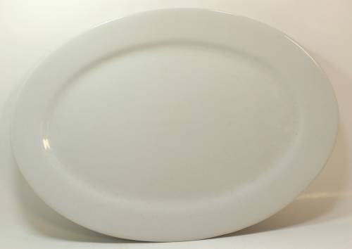 Classic Styled Wiesenthal Porzellan White Glaze Oval Canape Plate