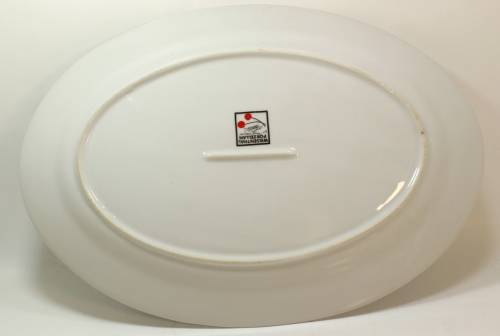 Classic Styled Wiesenthal Porzellan White Glaze Oval Canape Plate