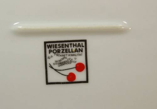 Classic Styled Wiesenthal Porzellan White Glaze Oval Canape Plate