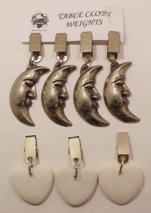 7 Metal Table Cloth Weights by Hart Of Africa