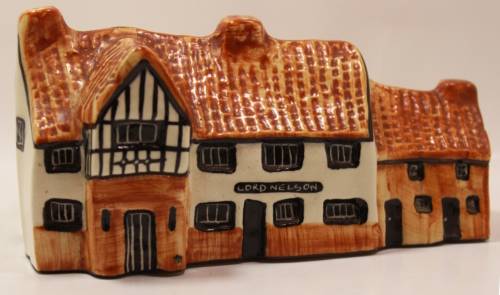 Lord Nelson Pub Reedham Norfolk Porcelain Ornament by Tey Pottery Miniature Model