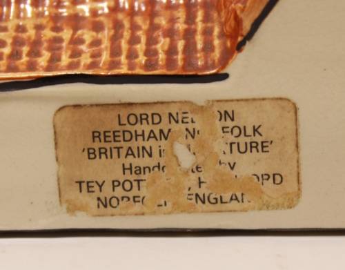 Lord Nelson Pub Reedham Norfolk Porcelain Ornament by Tey Pottery Miniature Model