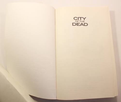 City Of The Dead By Jonathan Kellerman Softcover Book