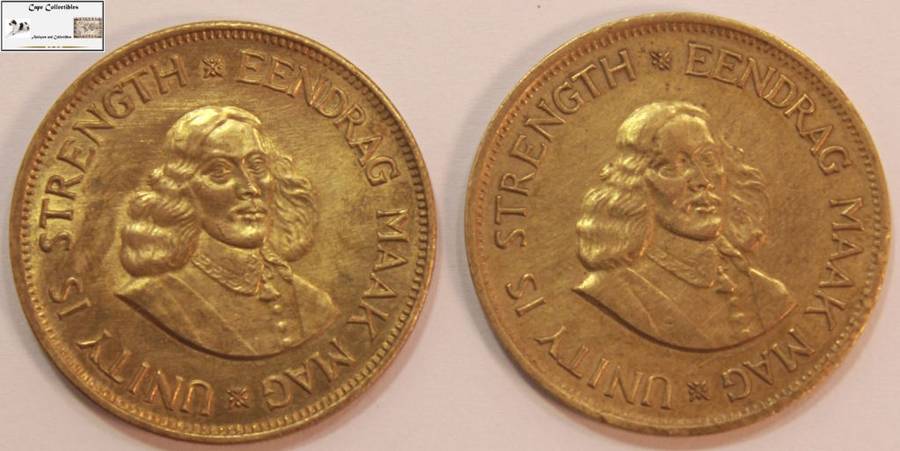 South Africa 1 Cent 1961 x 2 (Two Coins) Circulated