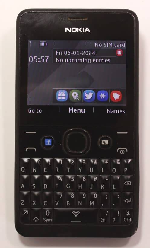 Nokia GSM Cellphone Microsoft Mobile Model Asha 210.3 Black
