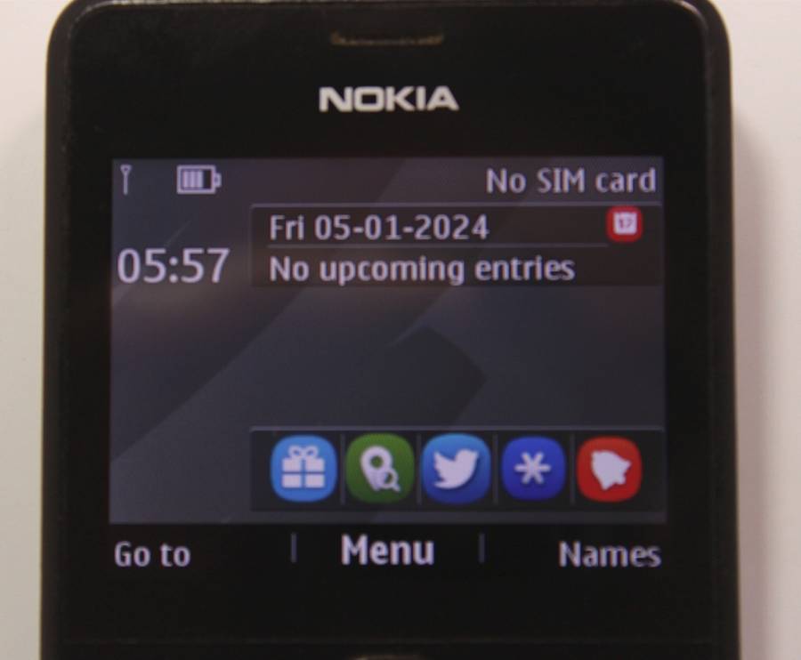 Nokia GSM Cellphone Microsoft Mobile Model Asha 210.3 Black