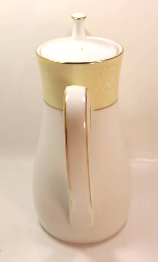Vintage Noritake `Annulaire` 6689 Elegant Coffee Pot Made In Japan